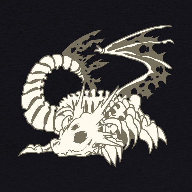 Skeletal Dragon by kelsmister